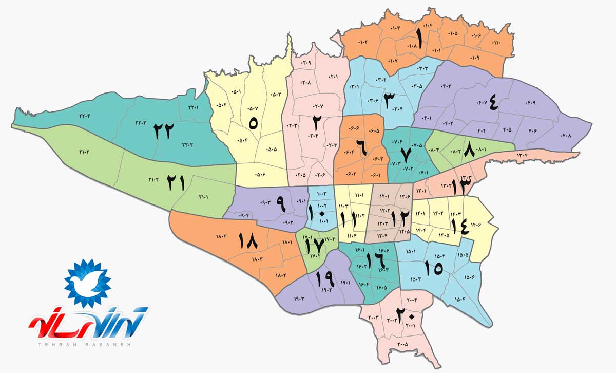 مرزبندی مناطق ۲۲ گانه تهران اصلاح می شود